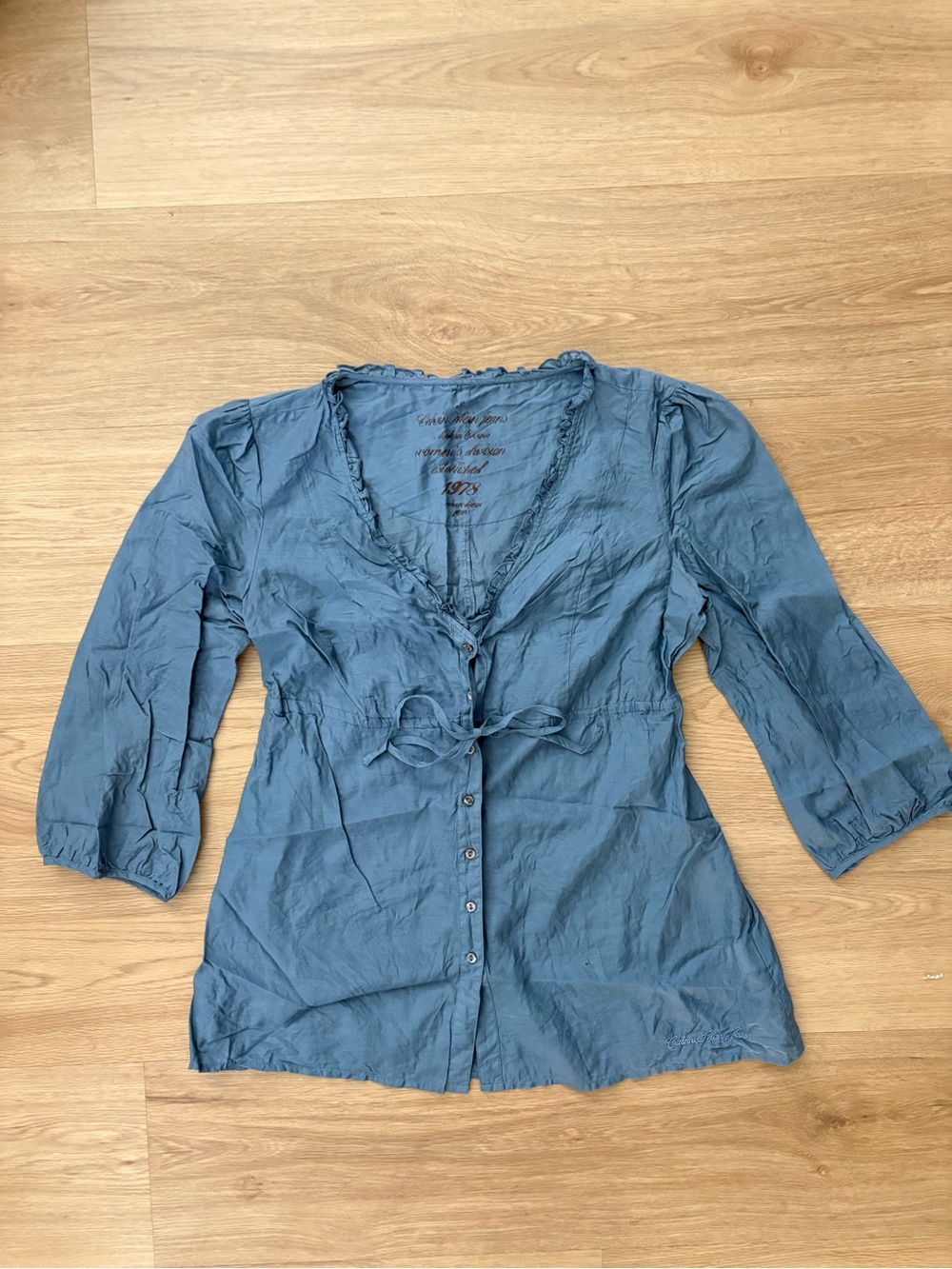 Calvin Klein Jeans 3/4 Sleeve Blouse size S
